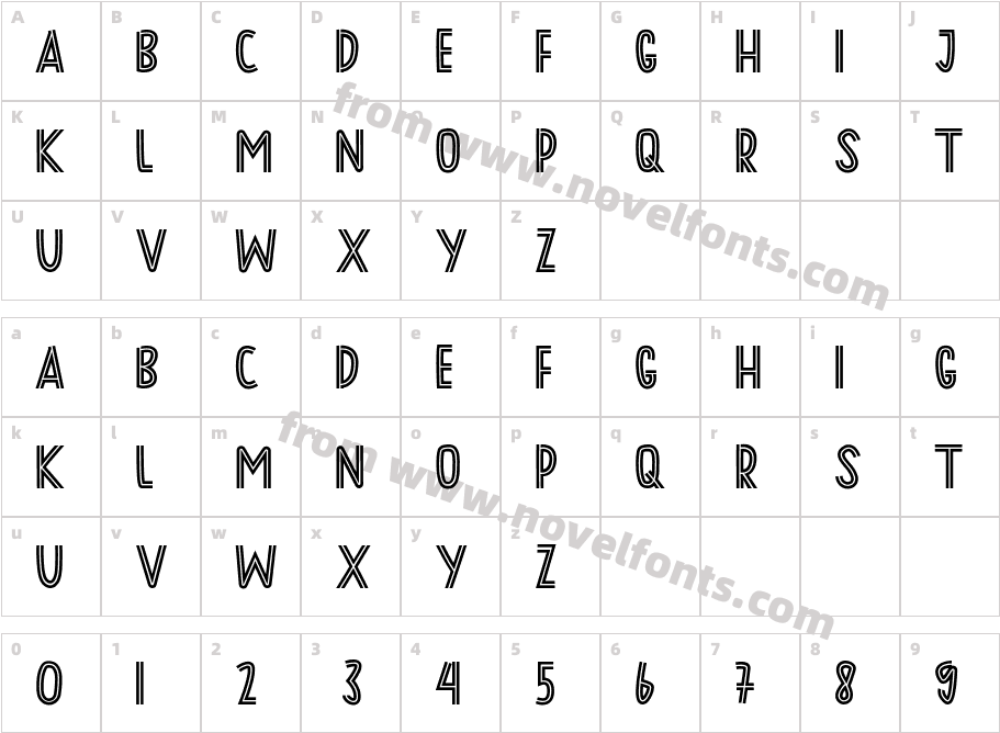 DUOLINECharacter Map