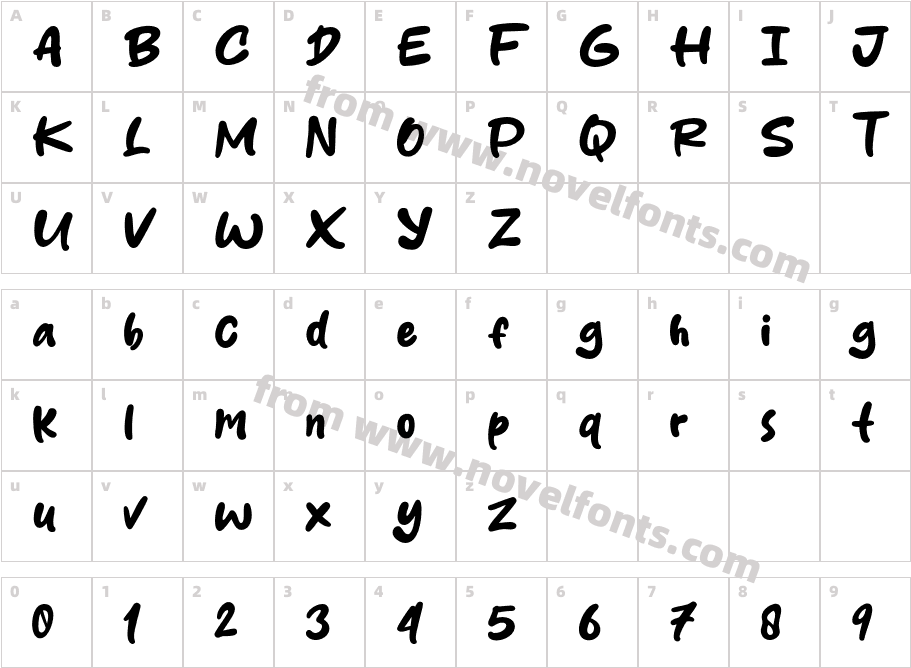 DacherryCharacter Map