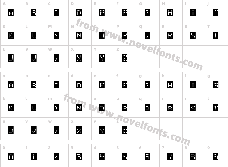 ErbosDraco Nova NBP RegularCharacter Map