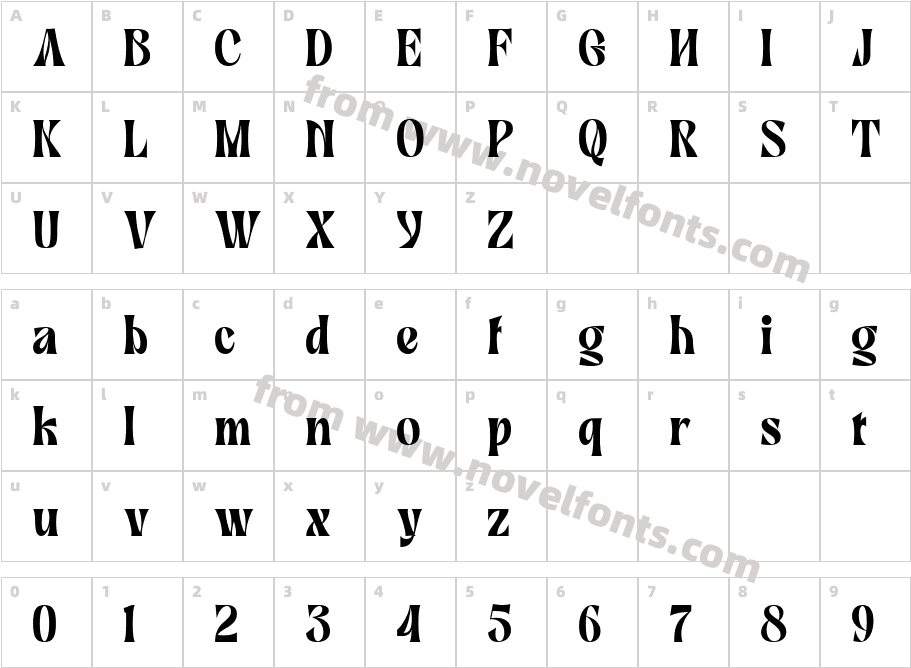 Dalton Marine RegularCharacter Map