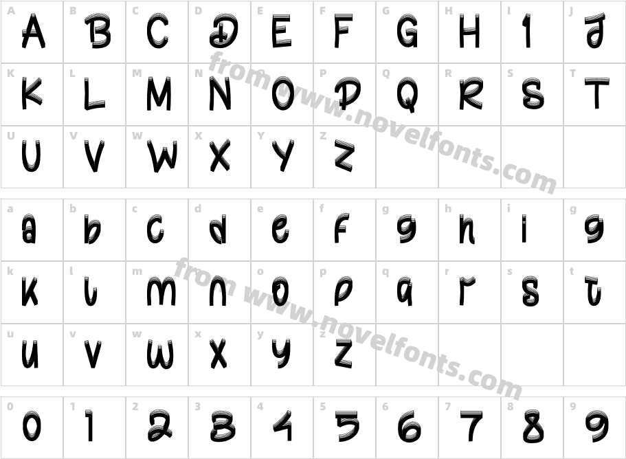 Damtune 2Character Map