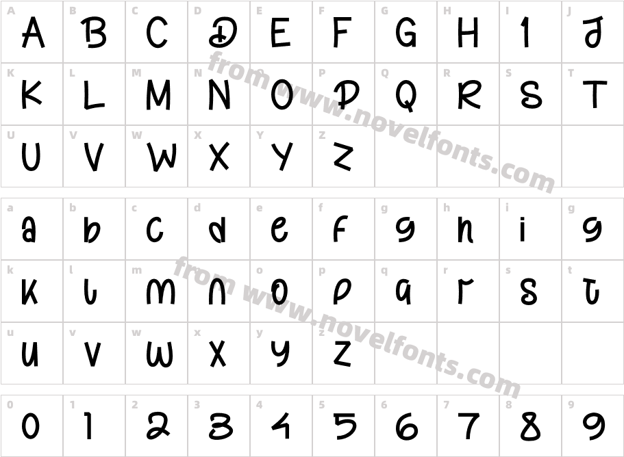 DamtuneCharacter Map