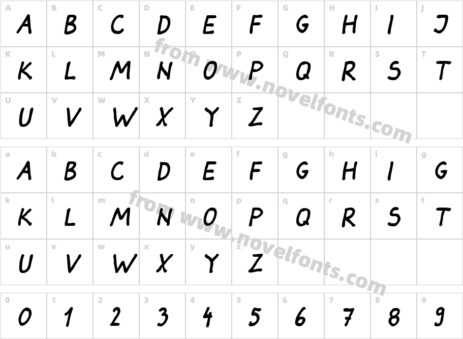 Darbog-BoldItalicCharacter Map