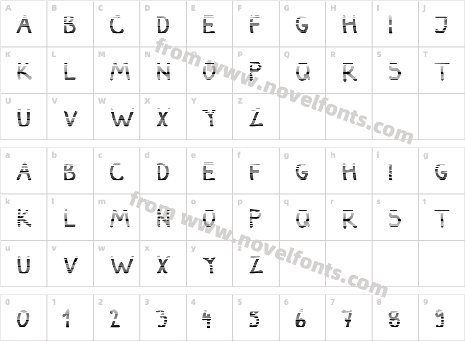 Darboggradient-BoldCharacter Map