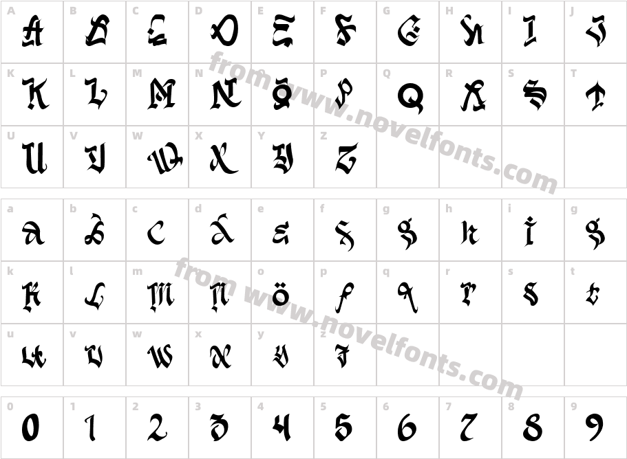 Dark GateCharacter Map