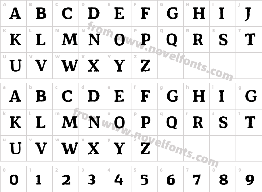 Dark HutCharacter Map