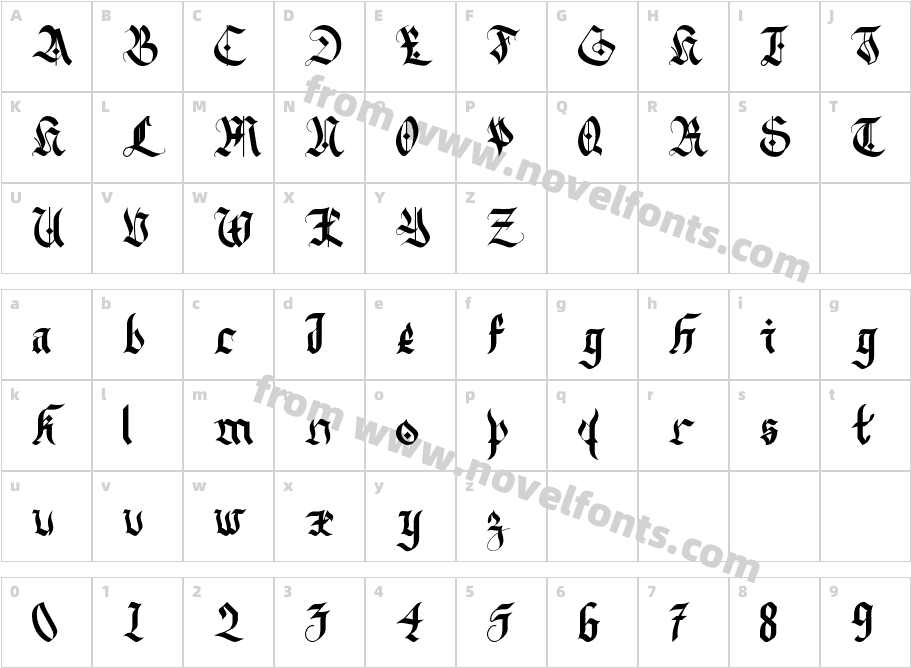 DarkAlleyCharacter Map