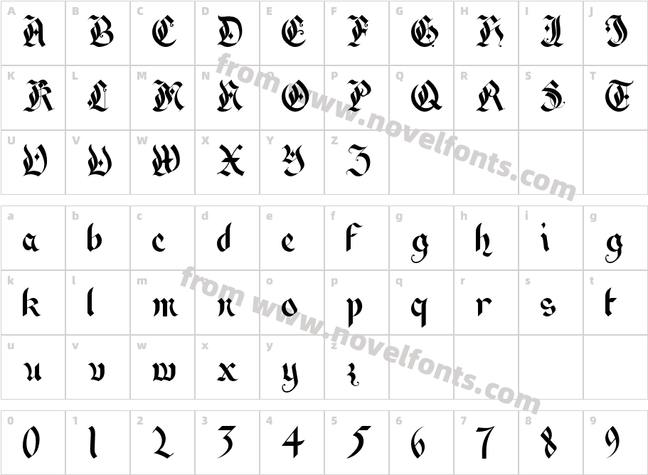 DarkGospelCharacter Map