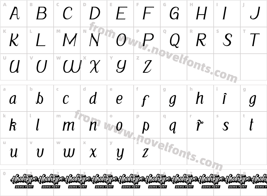 DarkIdeaDemoItalic-lg0oZCharacter Map