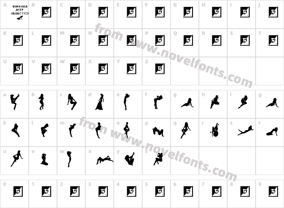 Darrians Sexy SilouettesCharacter Map