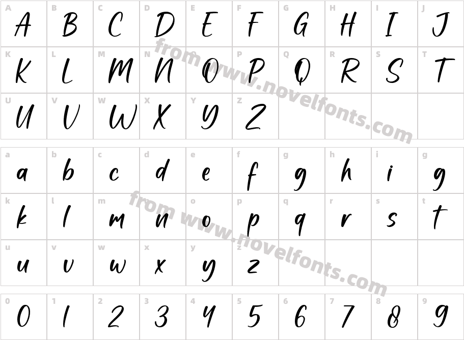 DaylightRegularCharacter Map