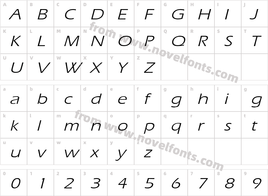 Eric WideCharacter Map