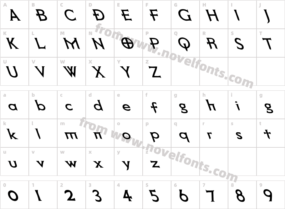 Death Record ObliqueCharacter Map