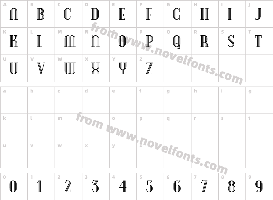 DebonairInlineCharacter Map