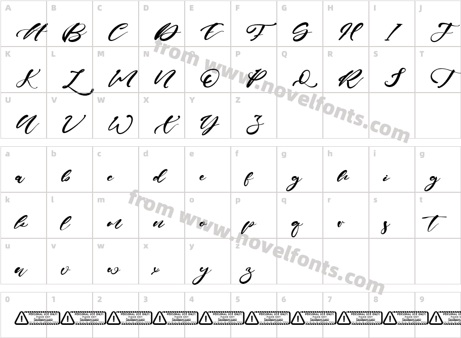 Erica GavinCharacter Map