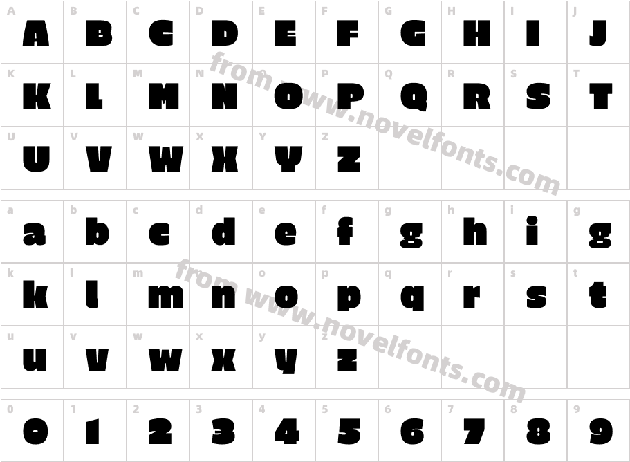 EricaOne-RegularCharacter Map