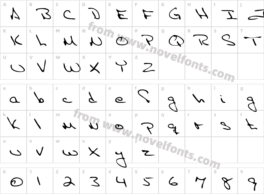 EricasHand-PlainCharacter Map