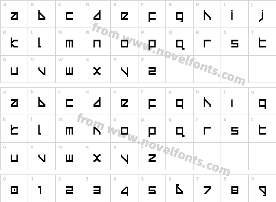 DeltaRayCondensedCharacter Map