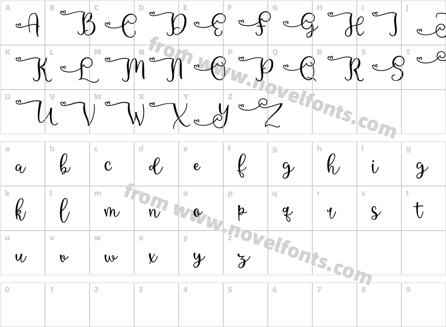 Demobeautifly-ScriptCharacter Map