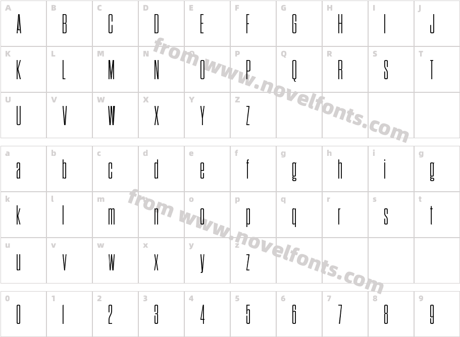 Dharma Gothic Rounded C-LightCharacter Map