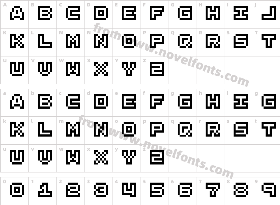 Erix OutlineCharacter Map