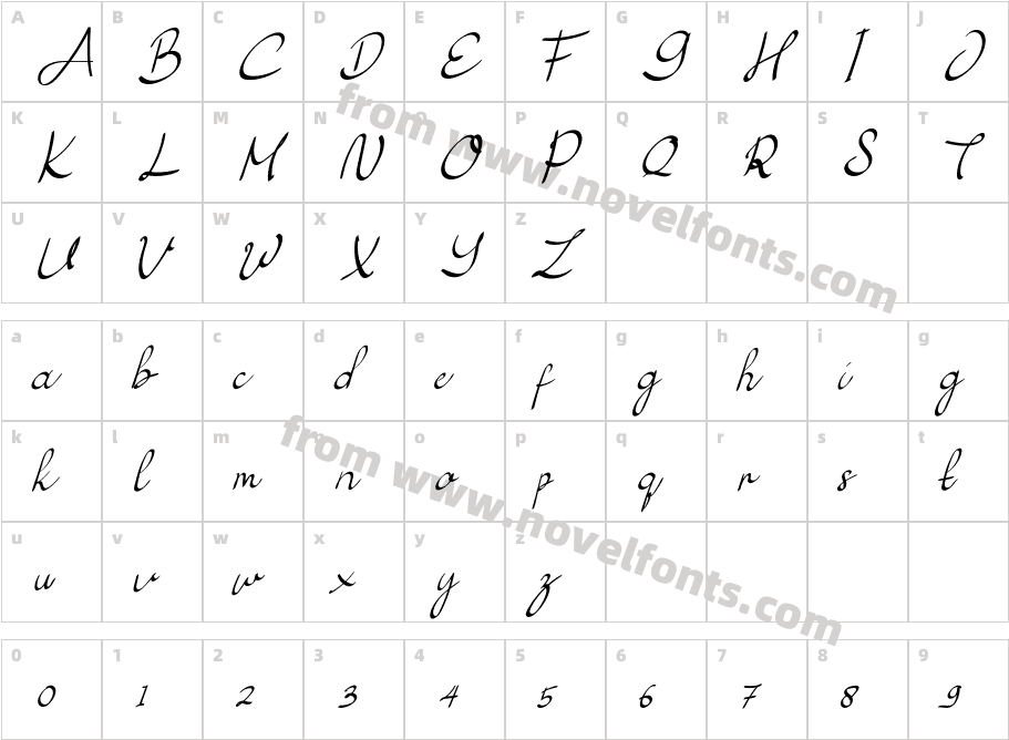 Dhewasa ItalicCharacter Map