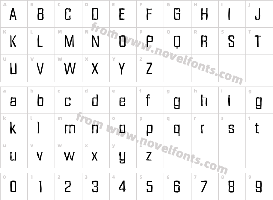 DiamanteAntiqueCharacter Map