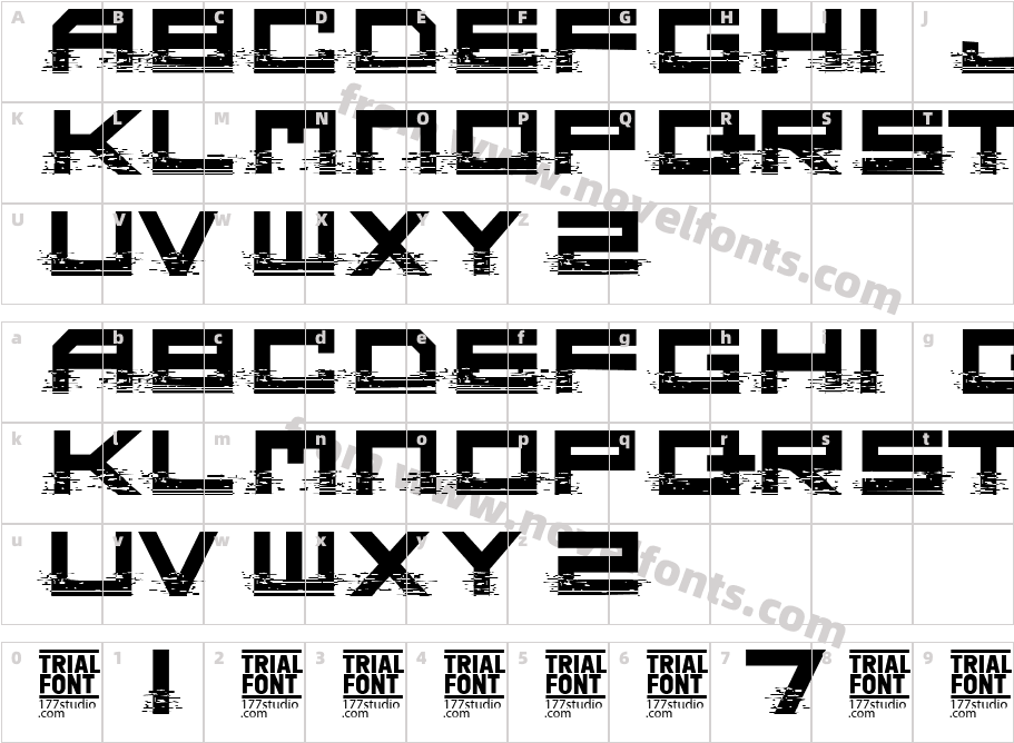 Digital Glitch DemoCharacter Map