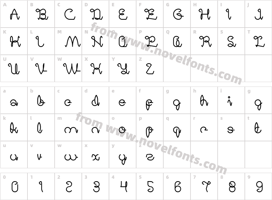 DigitalHandmadeCharacter Map