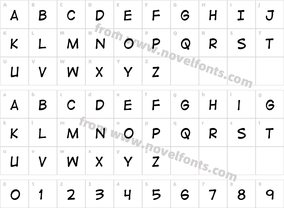 DigitalStripBBCharacter Map