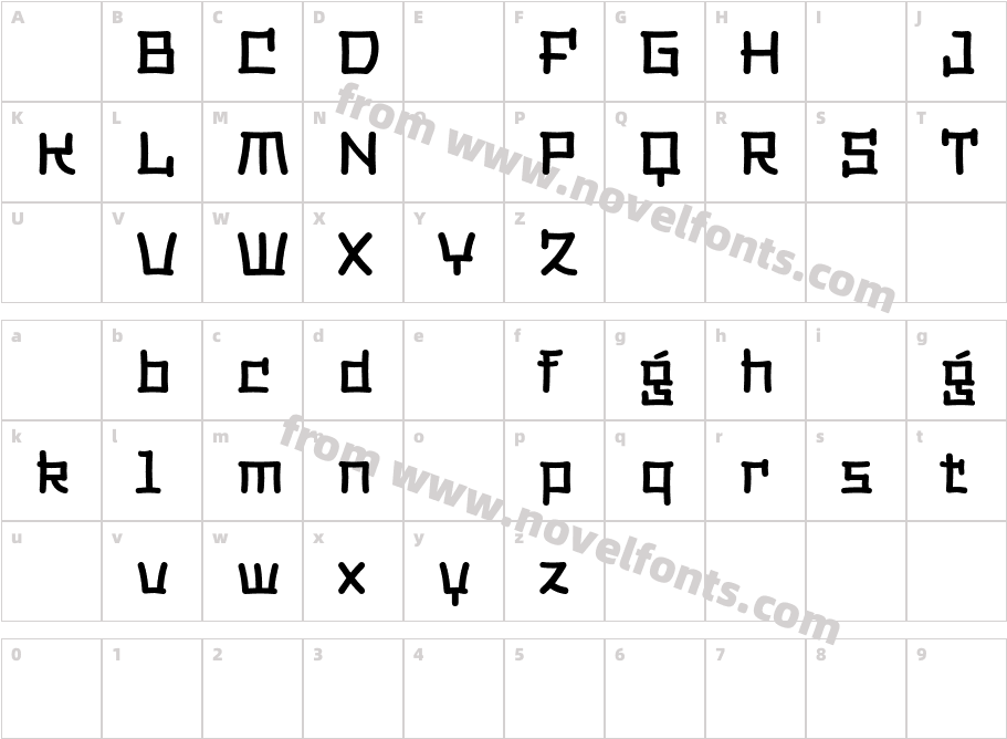 Dimsum DEMO MediumCharacter Map