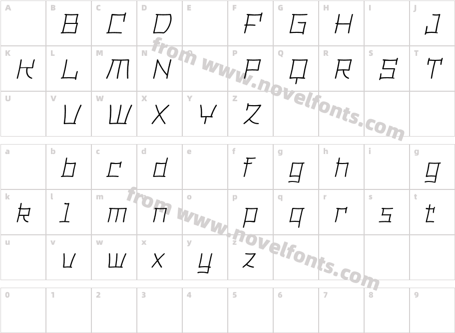 DimsumDemoExtralightItalic-3zAaZCharacter Map