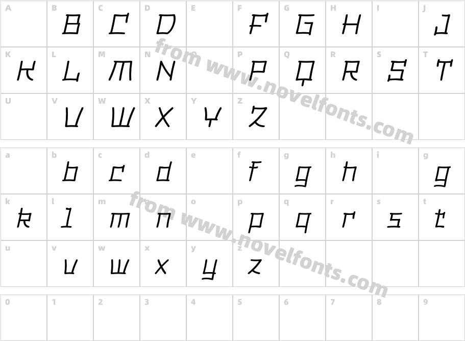 DimsumDemoLightItalic-eZd9xCharacter Map