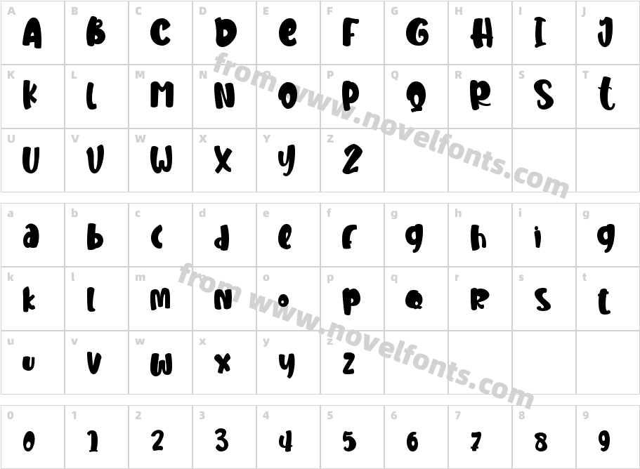 DinoPlay - personal useCharacter Map