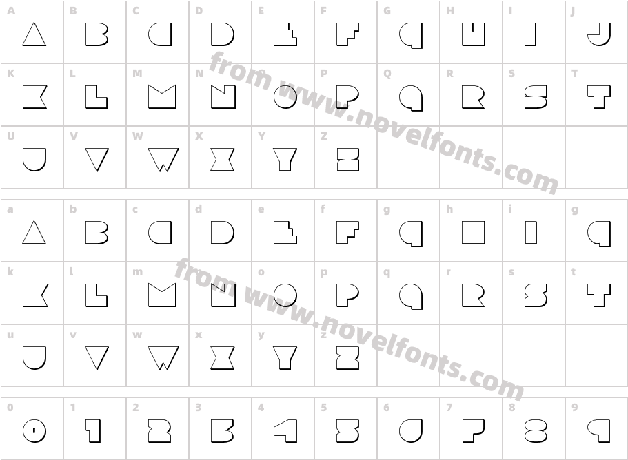 DiscoDeckOutlineCharacter Map