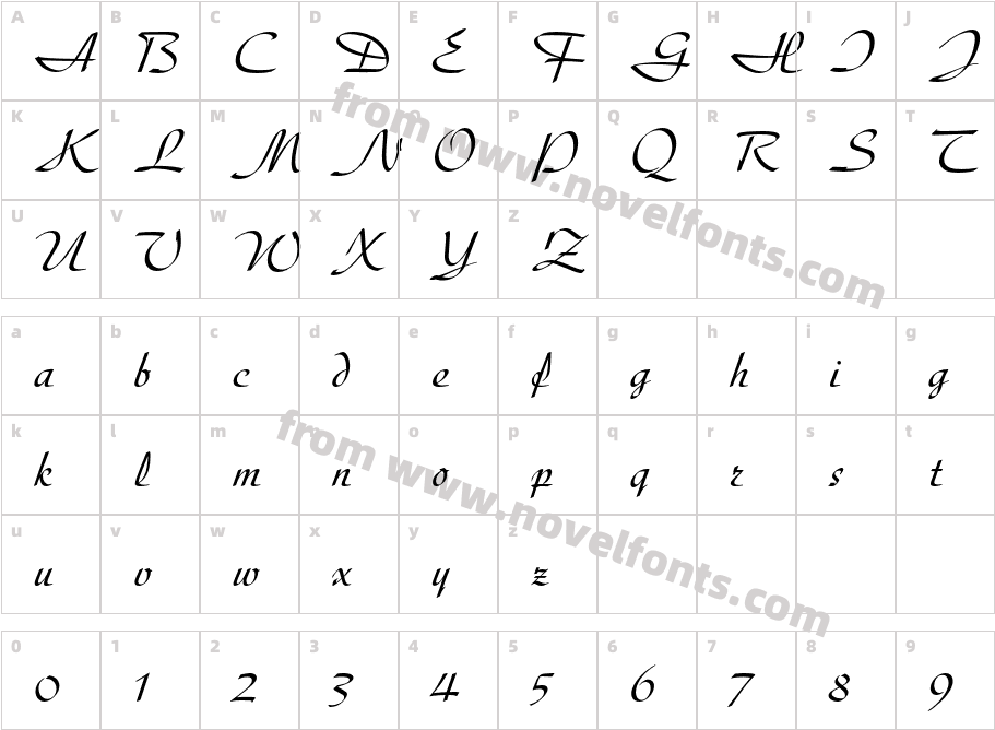 DiskusLTStdCharacter Map