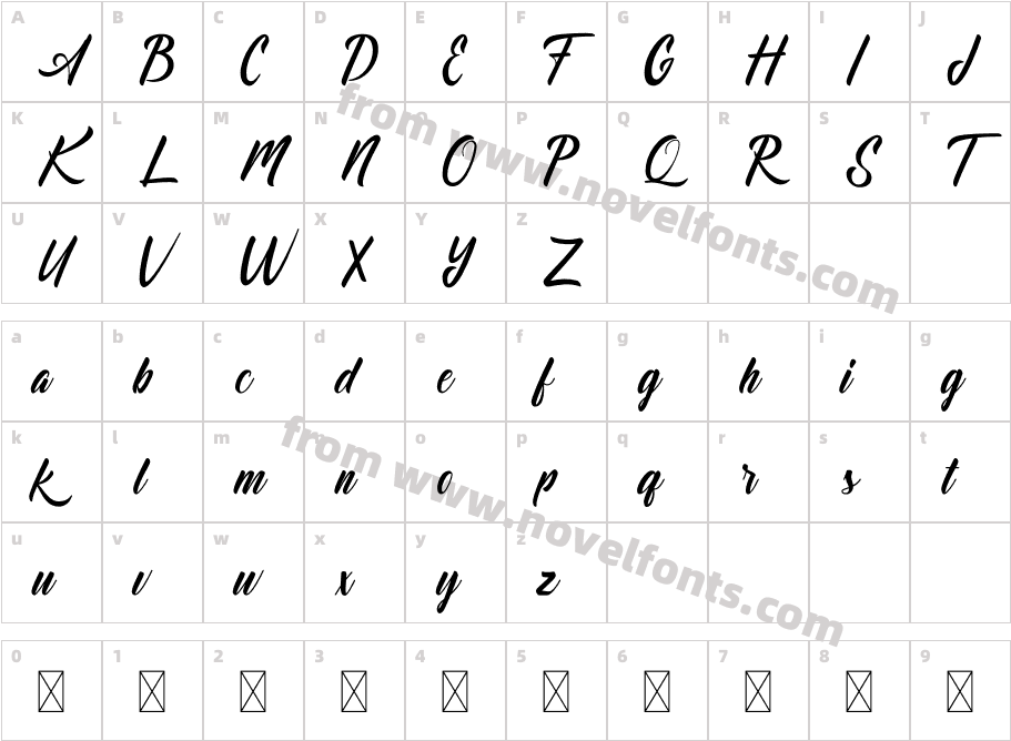 DominickRegularCharacter Map