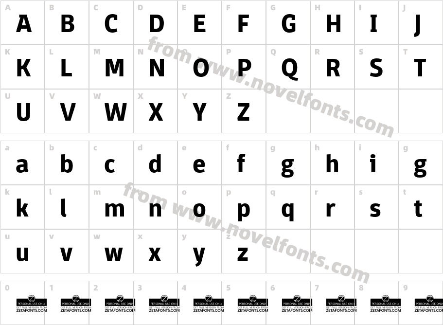 DomotikaTrial-BoldCharacter Map