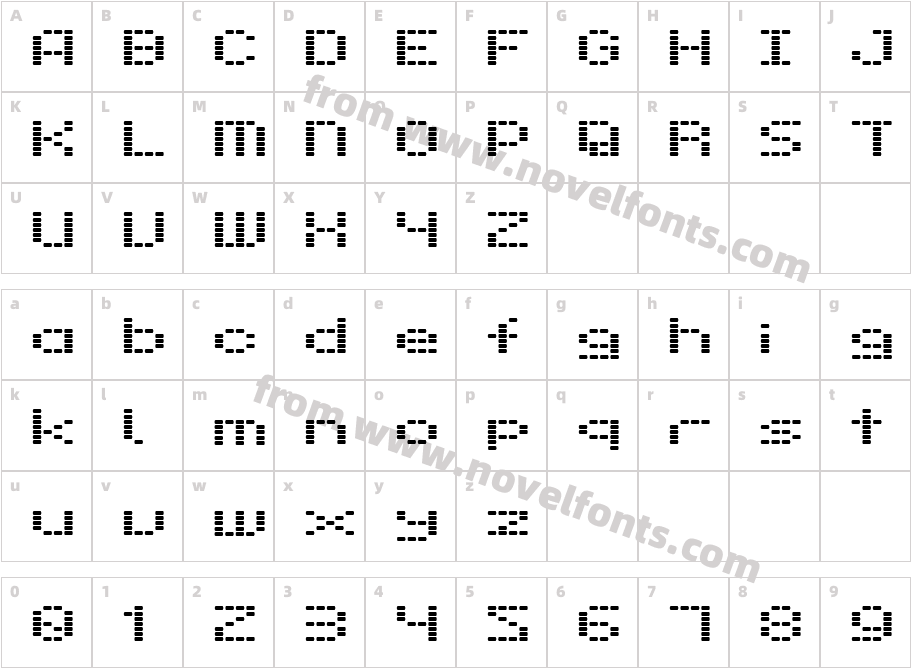 Dot 28Character Map