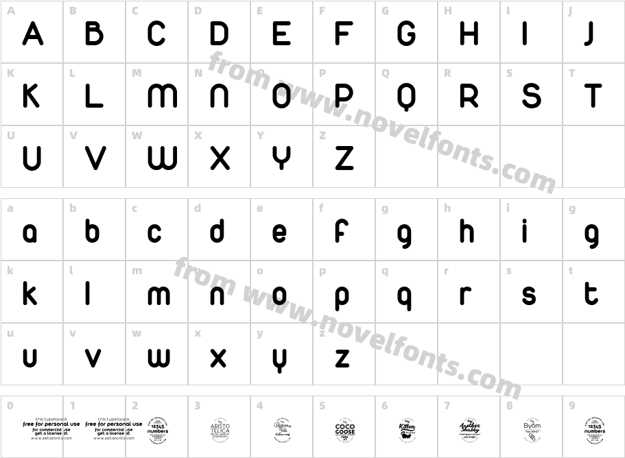 Duepuntozero-BoldCharacter Map