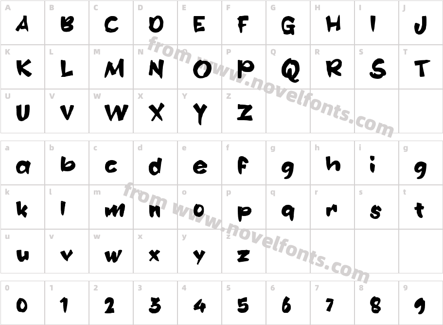 ENCAN WAUCharacter Map