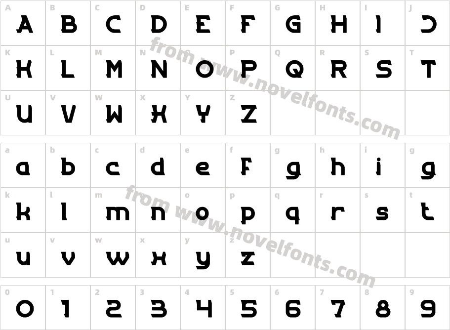 ENTRANCE-BoldCharacter Map