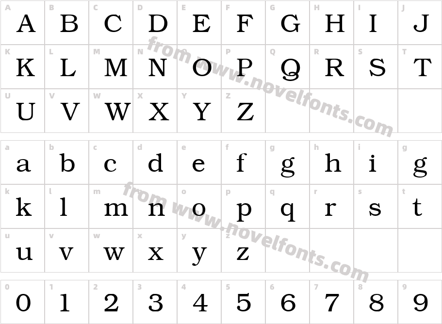 ERBukinistKOI8NormalCharacter Map