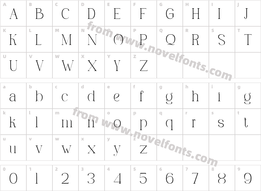 EarflineRegular-6YPpMCharacter Map