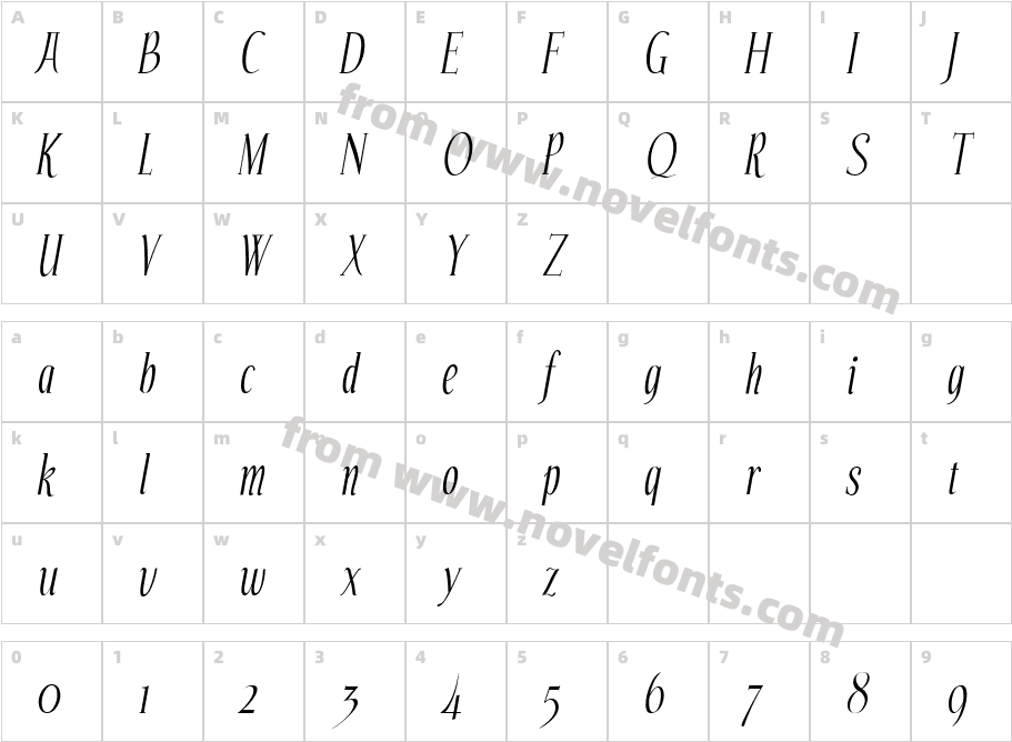 EchelonCharacter Map