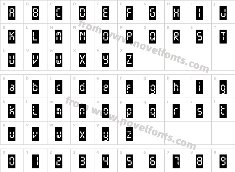 ElectronicaBlackCCharacter Map