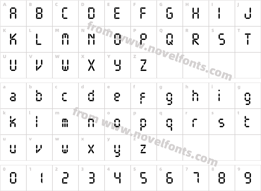 ElectronicaCCharacter Map