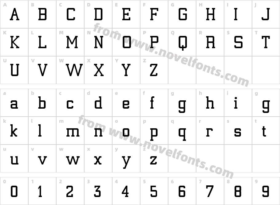 ElectrumADFExp-BoldCharacter Map