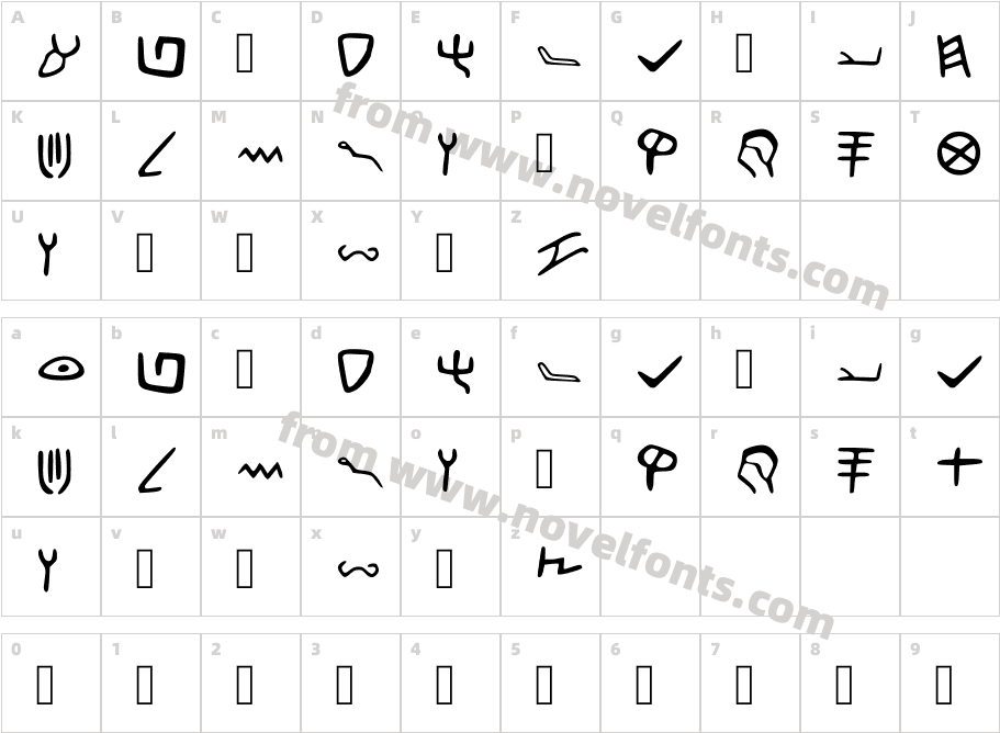 Elef RegularCharacter Map