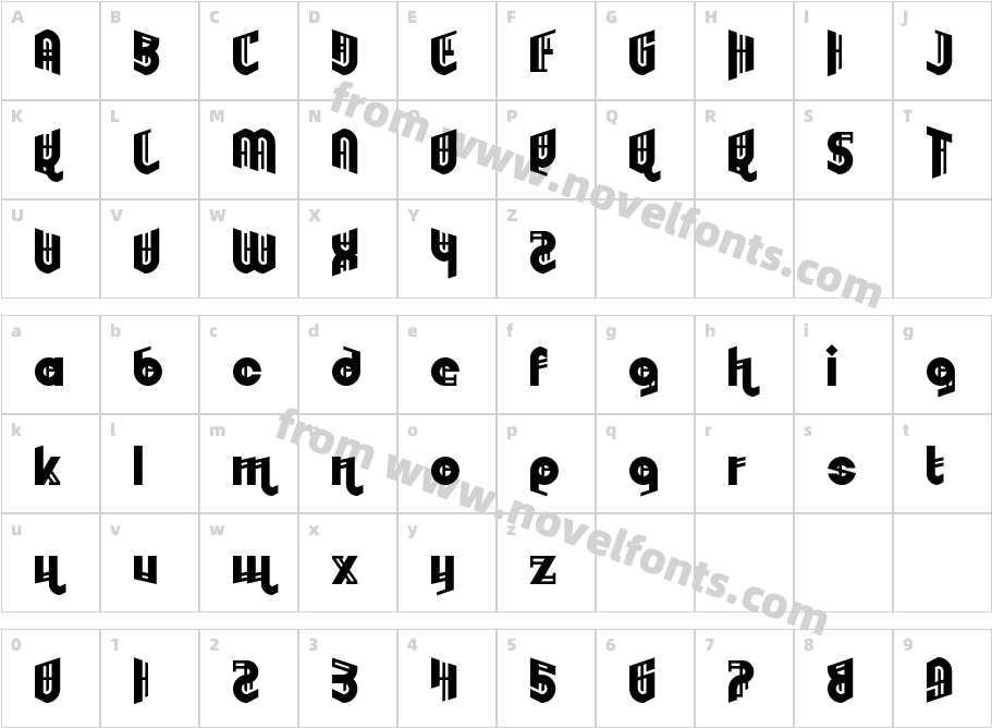 EmbryonoidCharacter Map